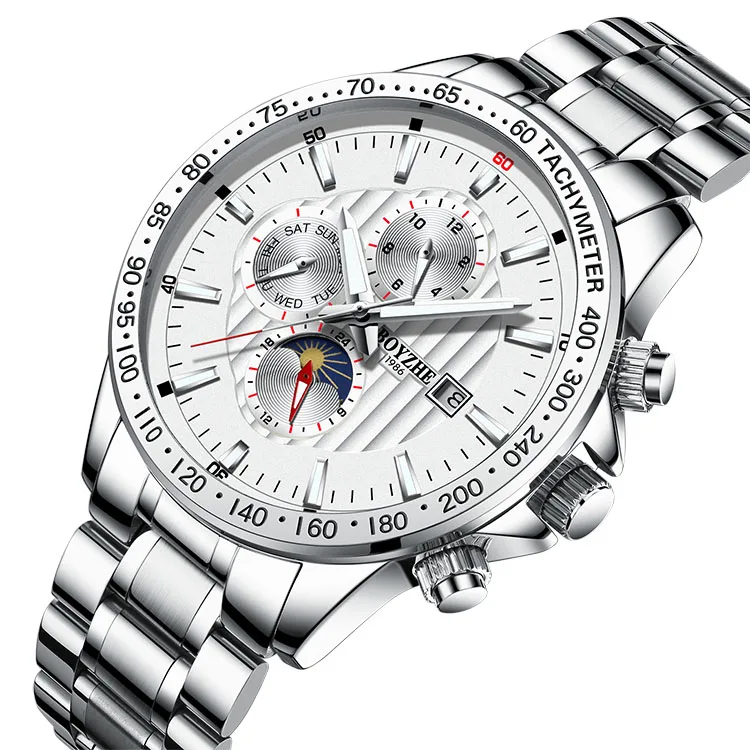 

Dropshipping stainless steel waterproof quartz watches men wrist luxury mechanical watch