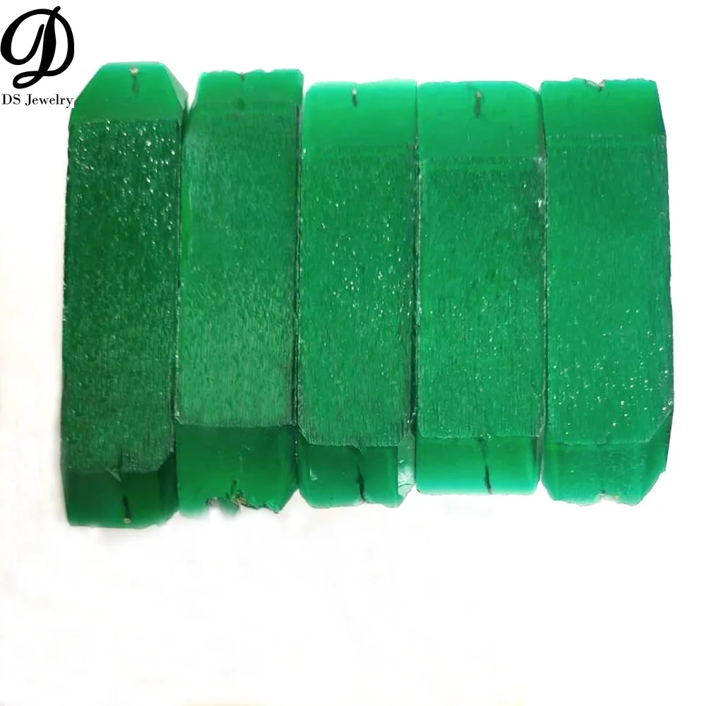 

Top quality lab created emeralds raw material hydrothermal emerald price per carat