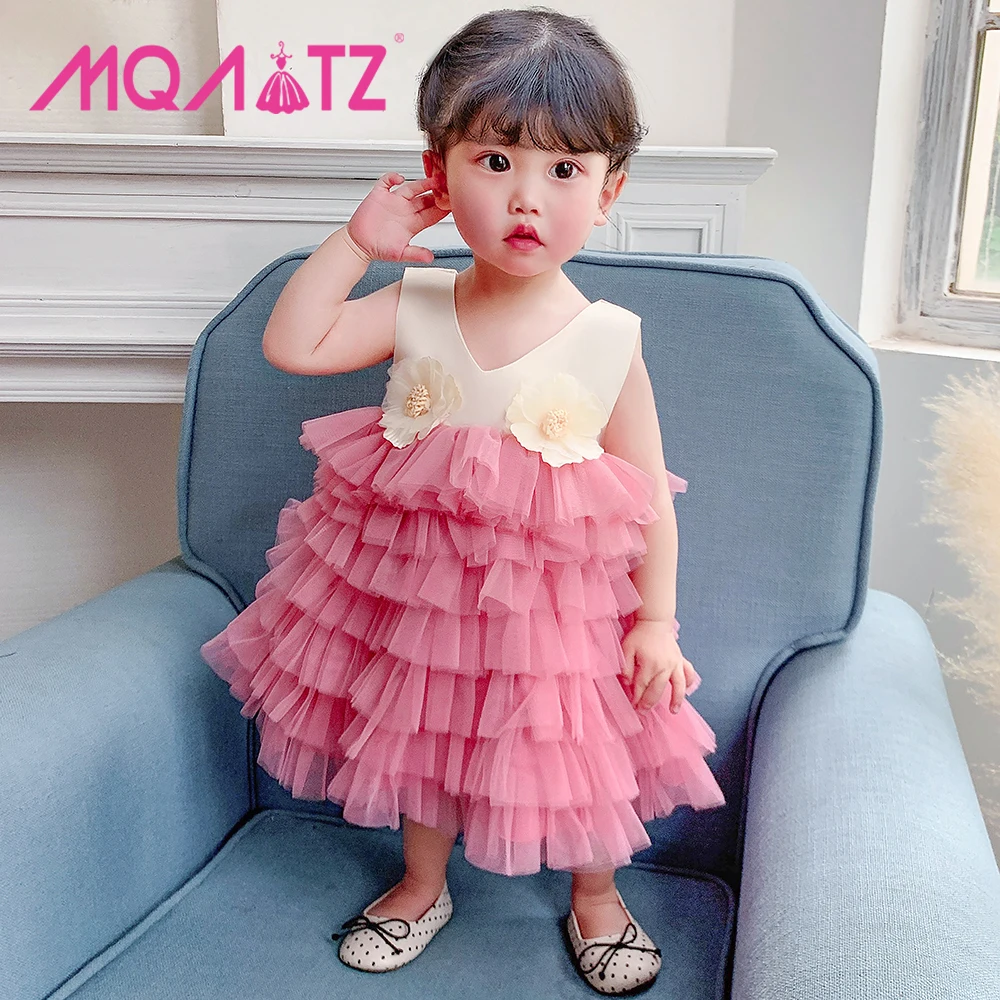 

High Quality Baby Girl Dresses Kids Designs Frock Toddler Tutu Layered Ruffle Dress L1978XZ