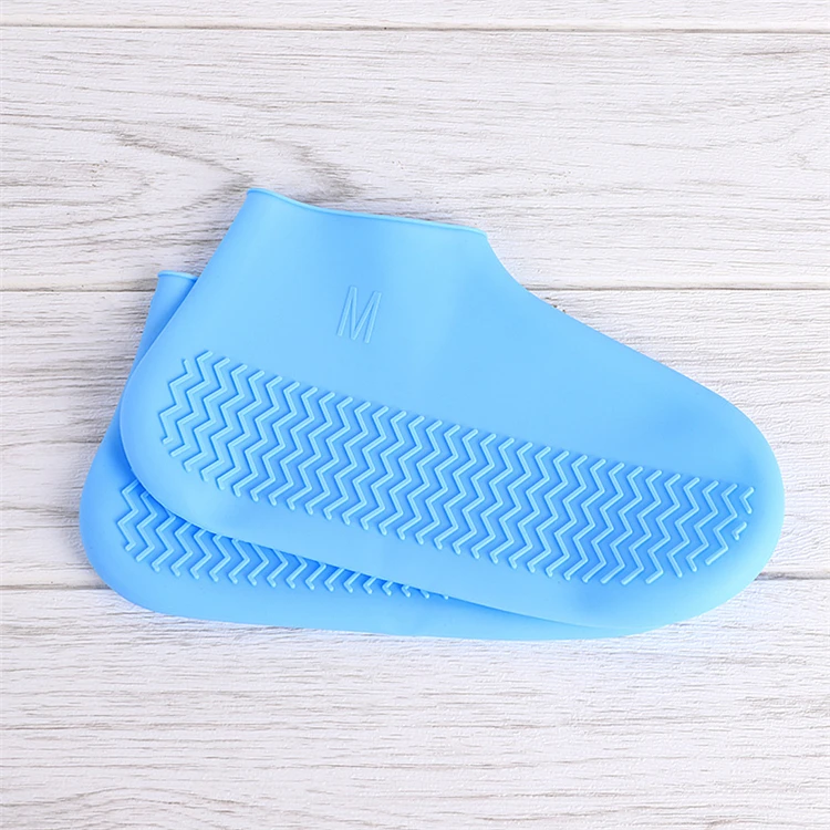 
Elastic soft rubber thickened shoe -cove silicone rainy weather waterproof non-slip wear-resistant sole men and women shoe -cove 