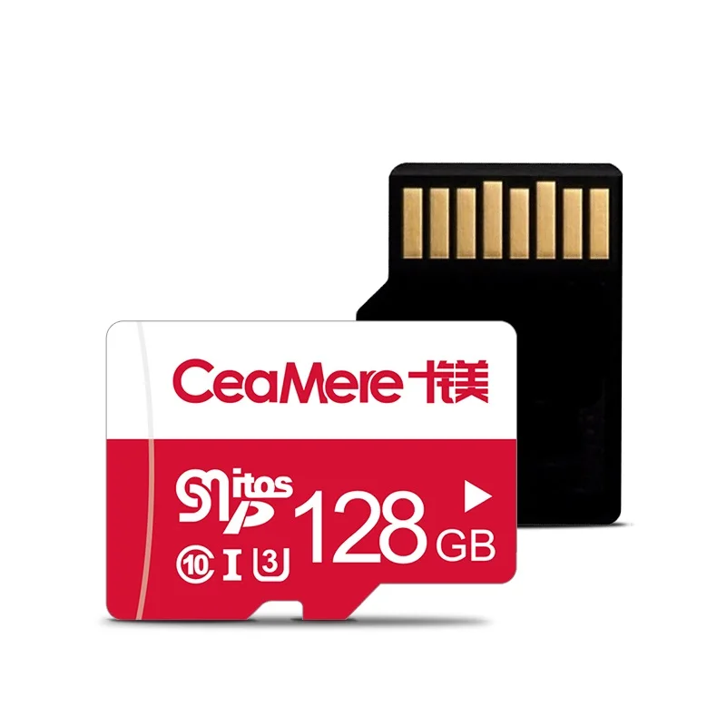 

Ceamere Wholesale White Red Micro Memory TF Card Class 10 UHS-3 TF Camera Speicherkarte 8GB To 256GB Memory Cards Micro 128GB