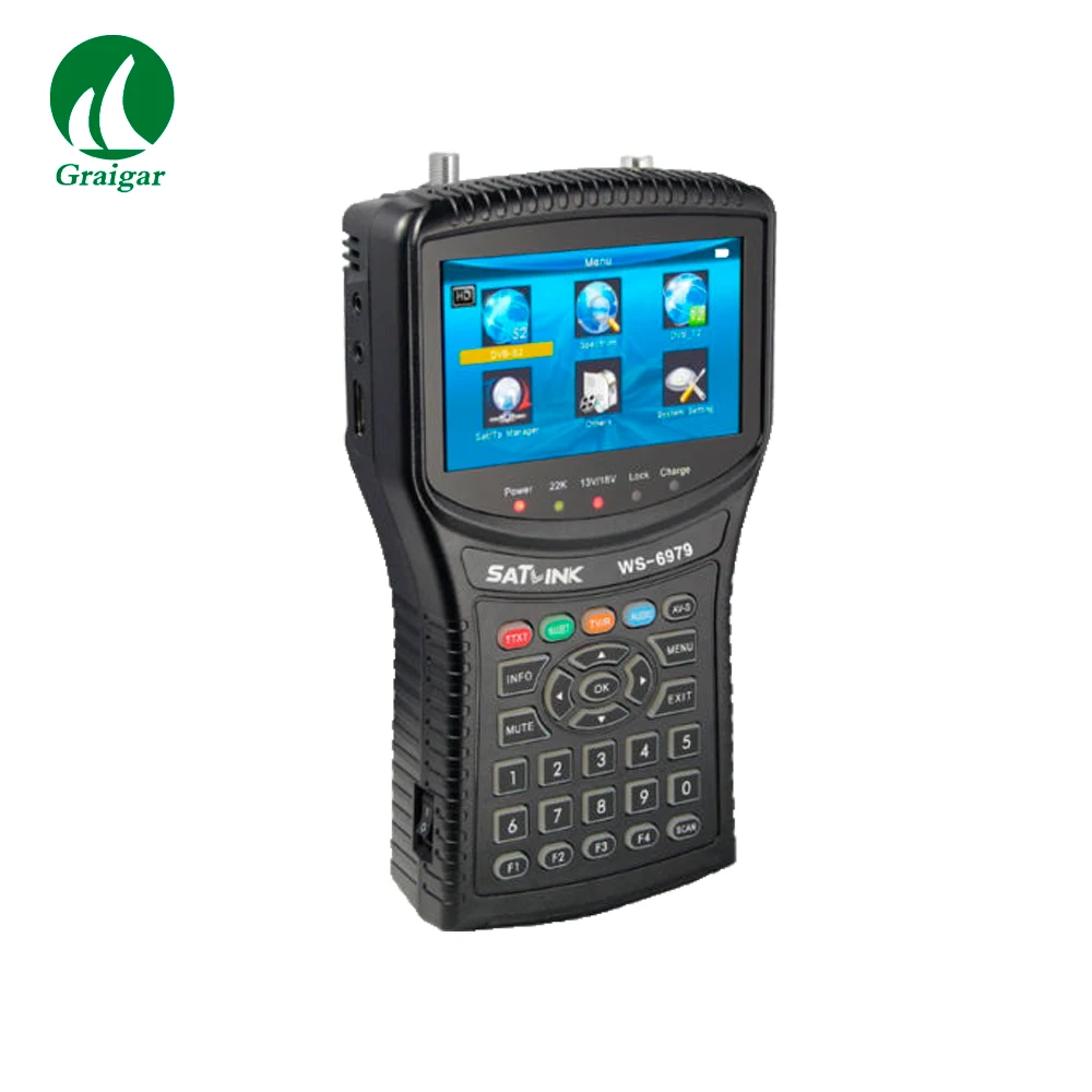 Satlink Ws6979 Satellite Meter Finder Dvbs2&dvbt2 Mpeg4 Hd Combo