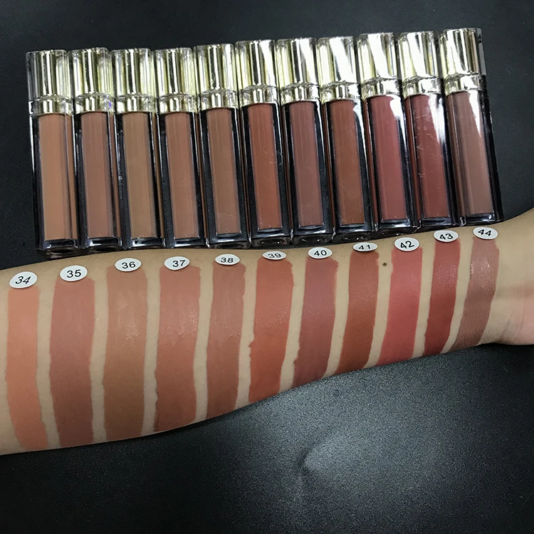 

Wholesale Nude Matte Lipstick Private Label Tube Gloss Lipgloss Shiny