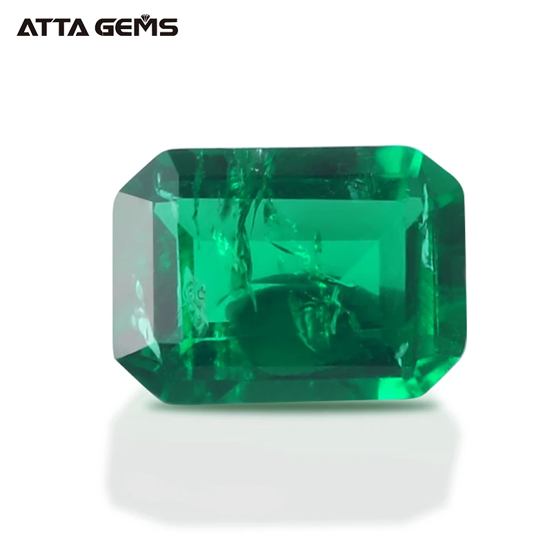 

Lab Created Zambian Emerald Stone Prices 9*7mm 2 Carat Synthetic Russian Emerald Price Per Carat