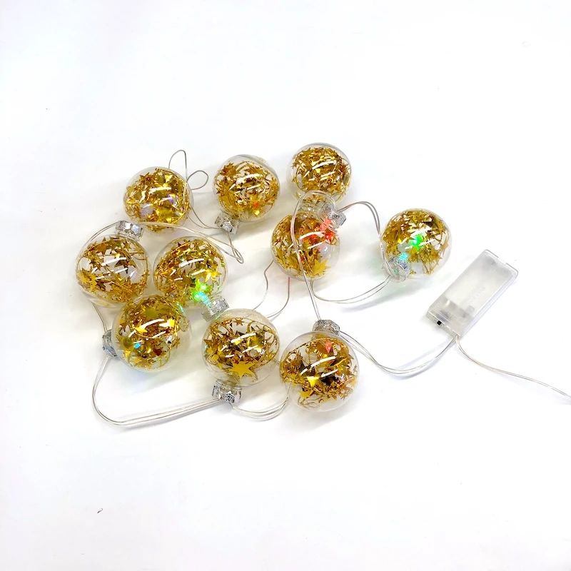 Christmas Decoration Led Disco Ball Lighting String Garland Ornament