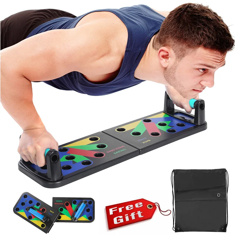 

11 In 1 Push Up Rack Training Board Abdominal Muscle Trainer Workout Exercise Sports Home Fitness Equipment Trainer Board