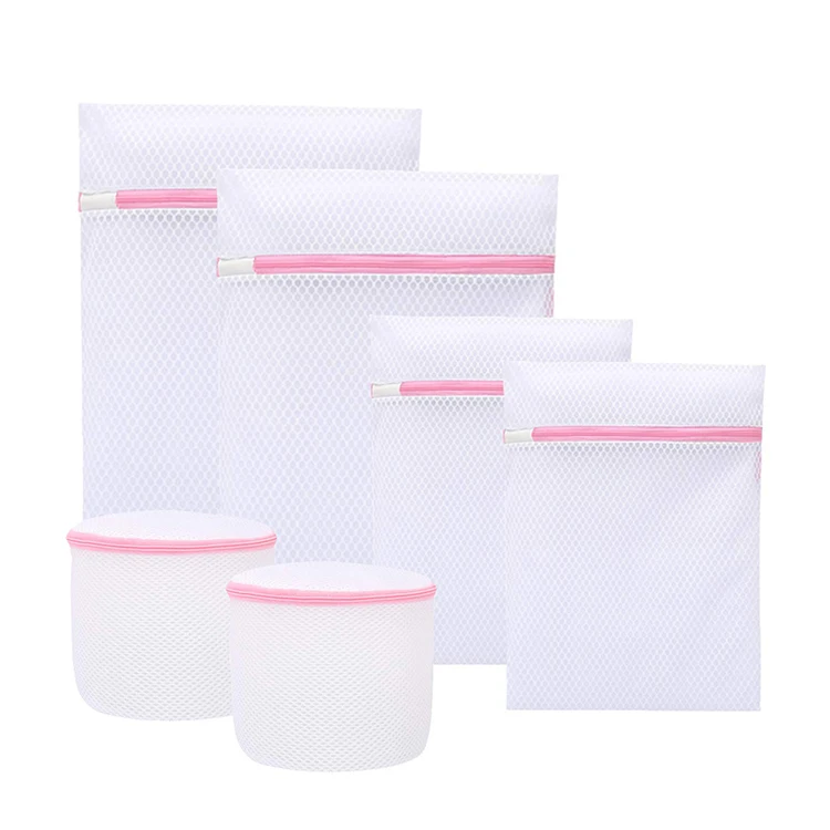 

Mesh Laundry Bag for Delicate with Zipper Clothing Wash Bag Travel Storage Organize Bag 6 pcs, Customized