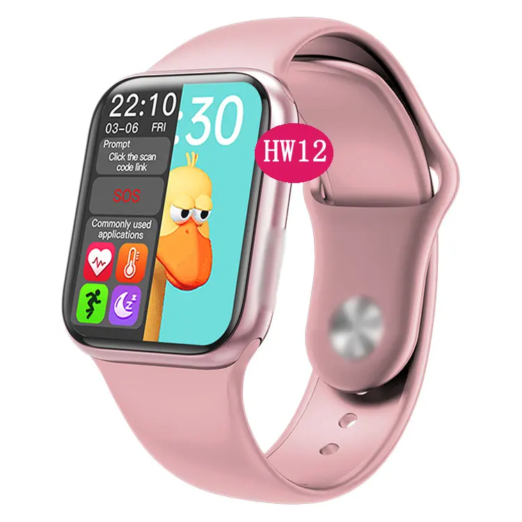 

HW12 Smartwatch series 6 1.57 inch Custom wallpaper wristband body temperature Blood Pressure heart rate Smart watch HW12