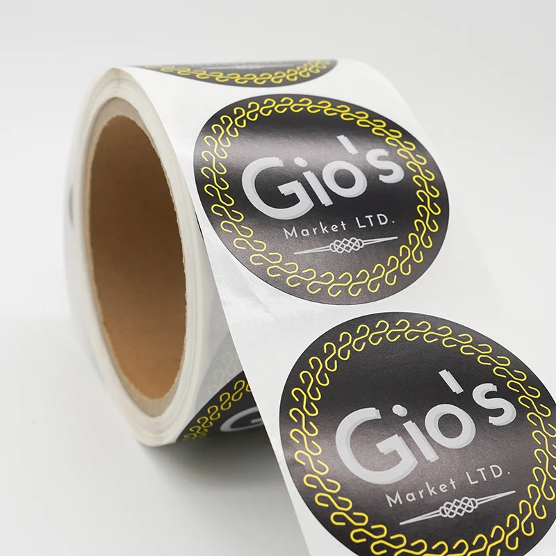 

High Quality Custom PET Waterproof Oil-proof Self-adhesive Packaging Label In Rolls
