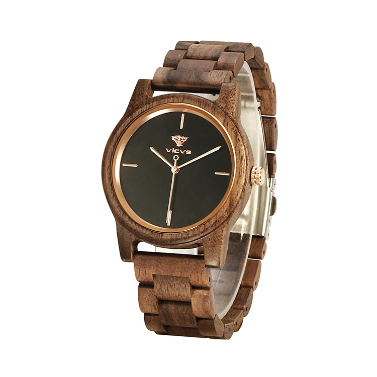 

Custom Logo Supported Men Wooden Watch Personalized Popular Bamboo Wood Chronograph Watches Men Wrist Cheap Quartz Watch