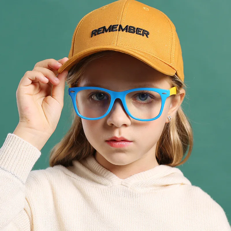 

Safety Optical Fashion Blue Light Blocking Eyeglasses Anti Kids Glasses Frames, Shown