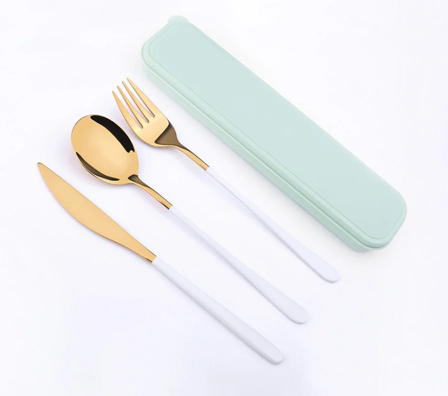 

DA010-Amazon hot selling Portable faltware sets,travel faltware sets,cutlery stainless steel