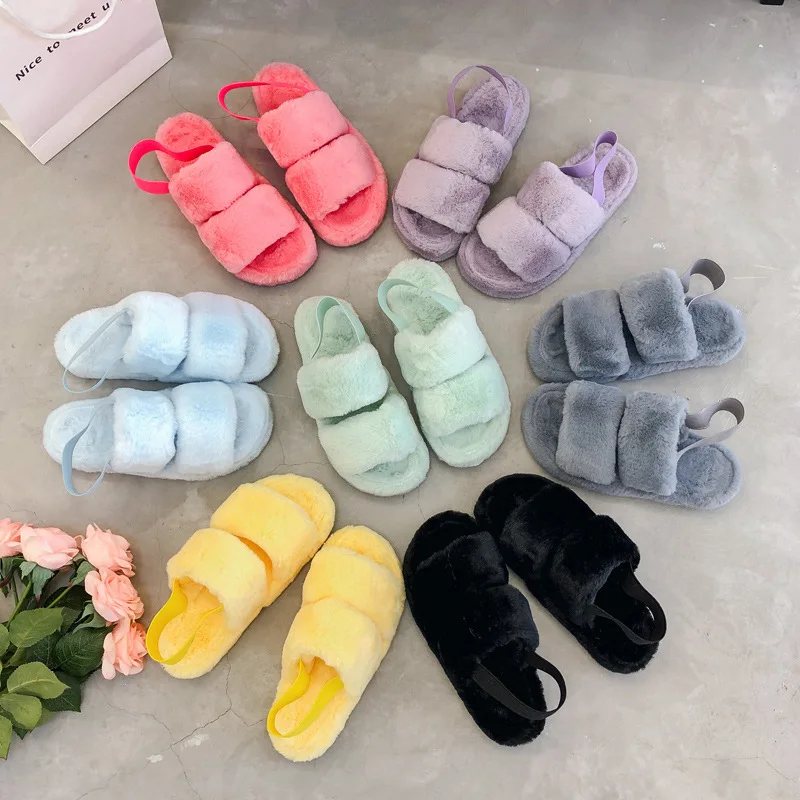 

Bedroom Slippers For Women And Ladies Cute Winter Furry Slides Slippers For Women 2021