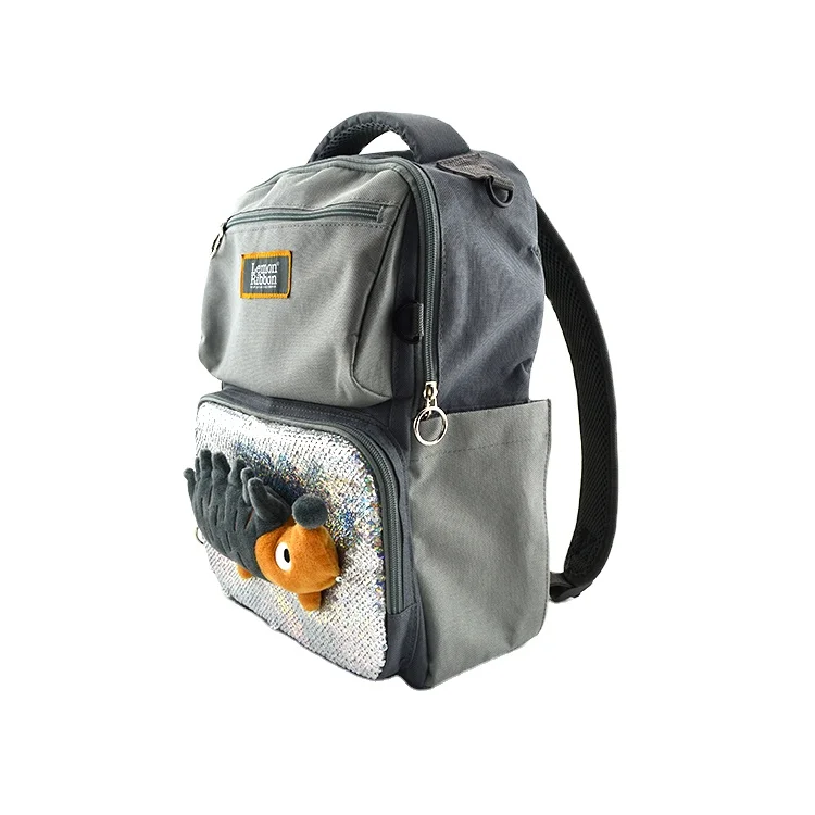 

hedgehog sewing sequin school bags backpack for children