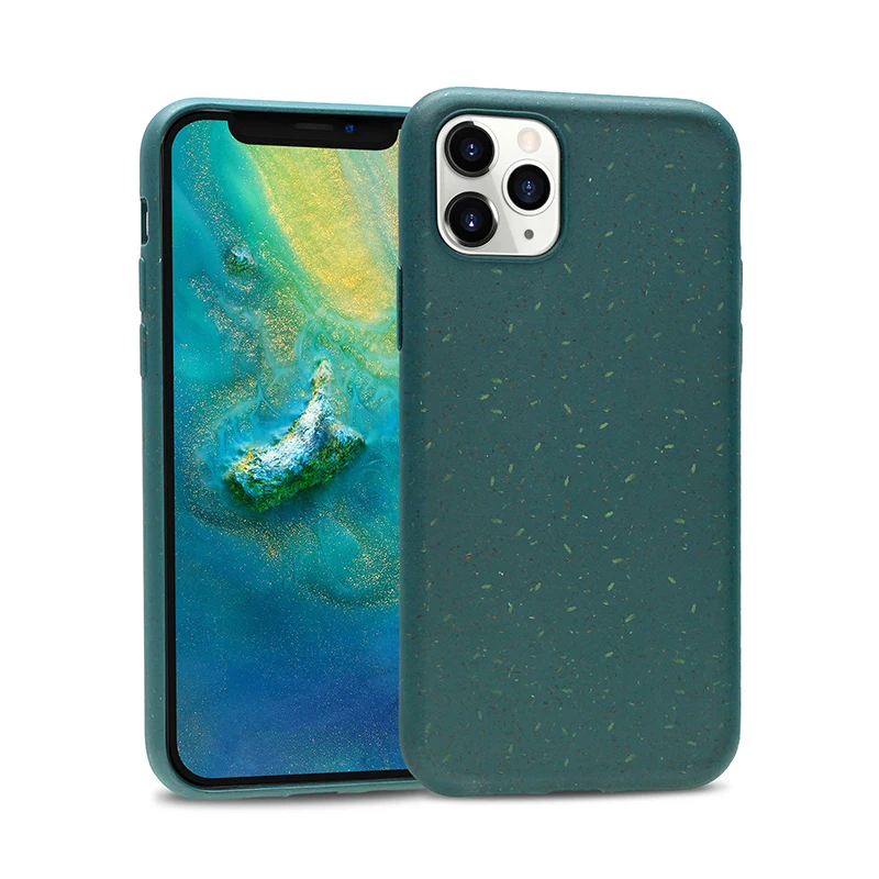 

Funcase New Fashion Compostable Phone Cover Laser Engraved Eco Friendly Biodegradable Discount Phone Case Recycled Phone Case, Black/green/blue