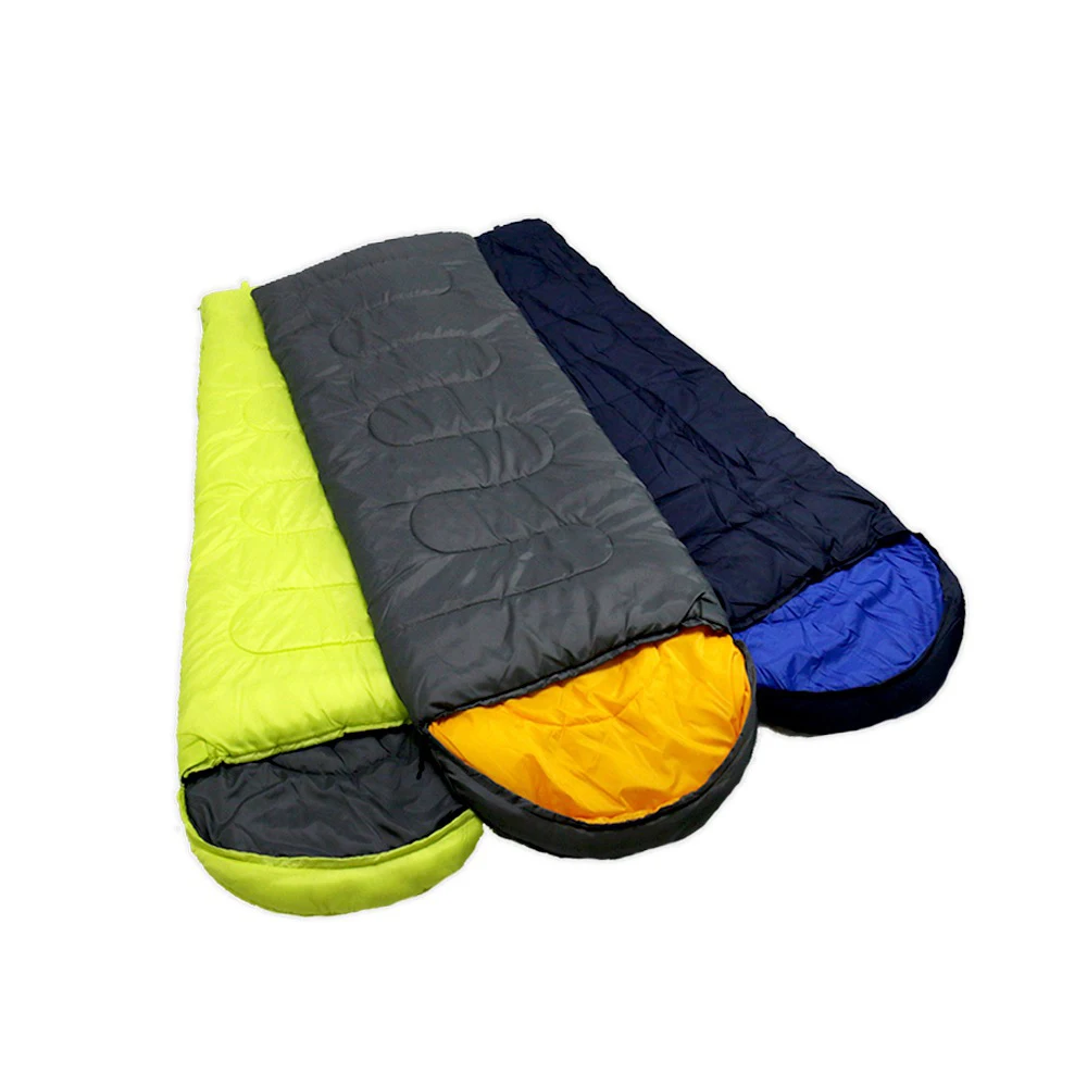 

cotton ultralight sleeping bag waterproof for winter hiking travel camping single and Double spliced envelope sleeping bag