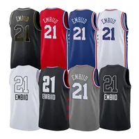 

New Customized Embroidered Men's #21 Joel Embiid Basketball Jerseys