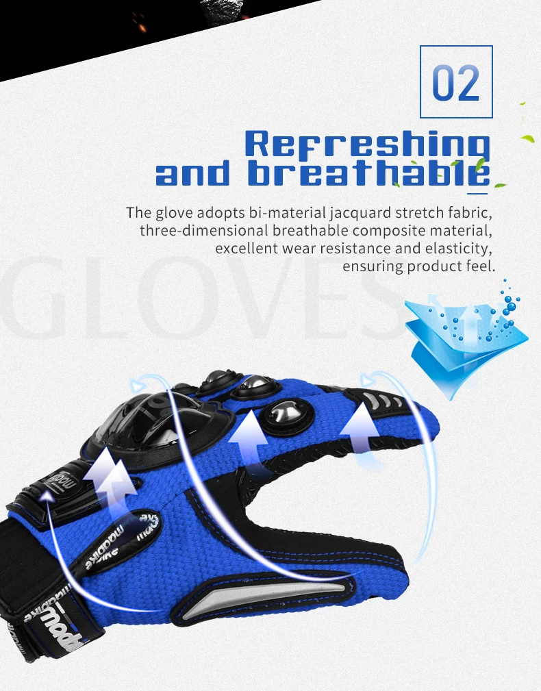 Madbike Motorcycle Gloves Men Racing Moto Motorbike Motocross Riding Gloves Motorcycle Breathable Full Finger Guantes