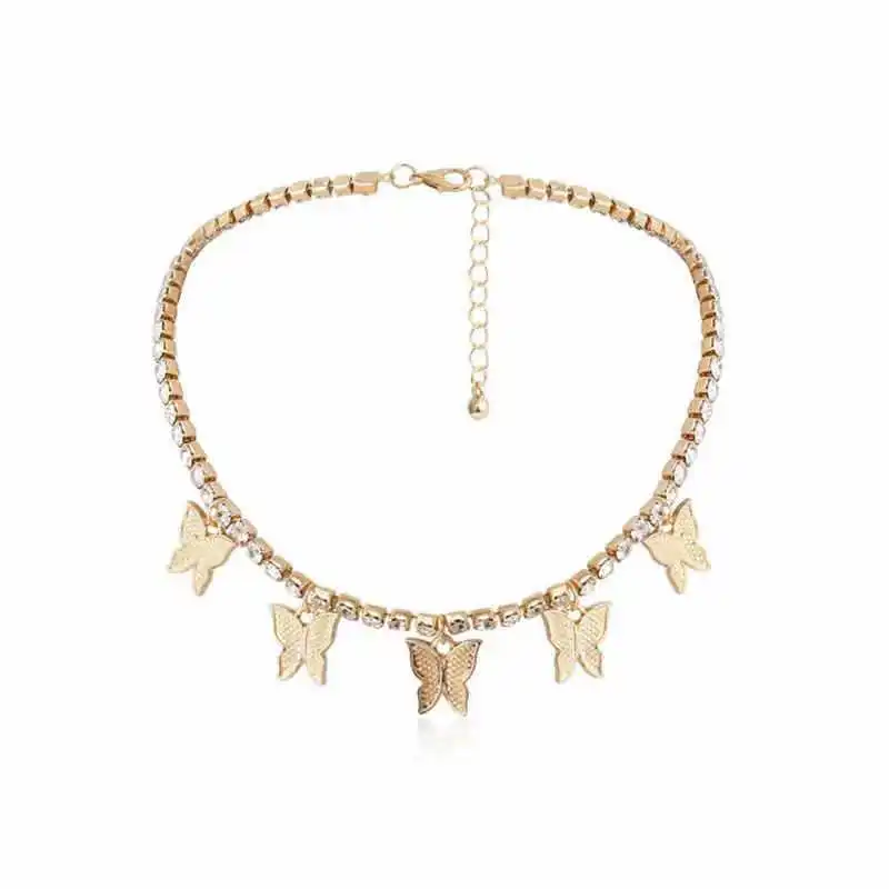 

European and American style Street Fashion Butterfly chain necklace, Picture shows