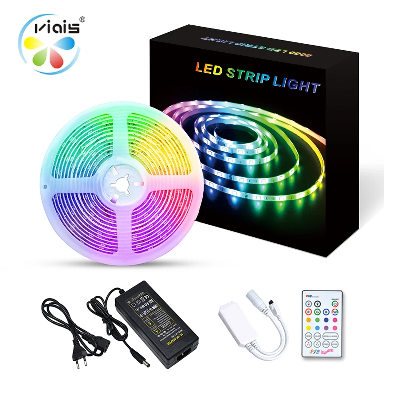 12V low voltage waterproof flexible led light strip smart bluetooth music control 5050 rgb colorful led light strip set