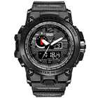 latest patient design 1545D outdoor waterproof dual time mens digital sport watch