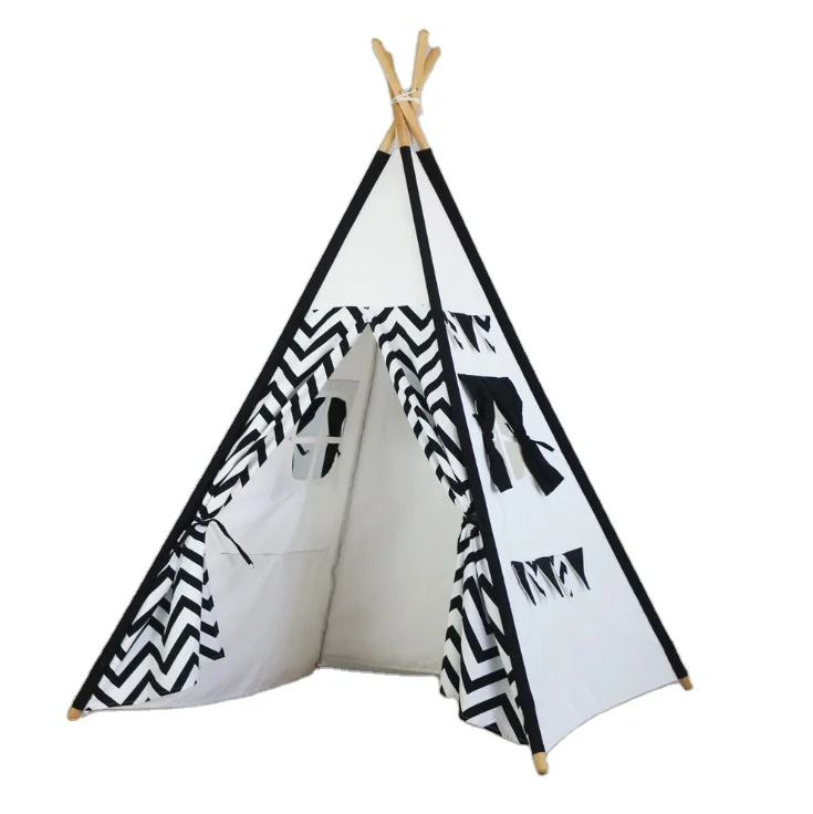 

Indoor Outdoor Camping Pure Cotton Kids Children Pink Play Teepee Tent for Kids