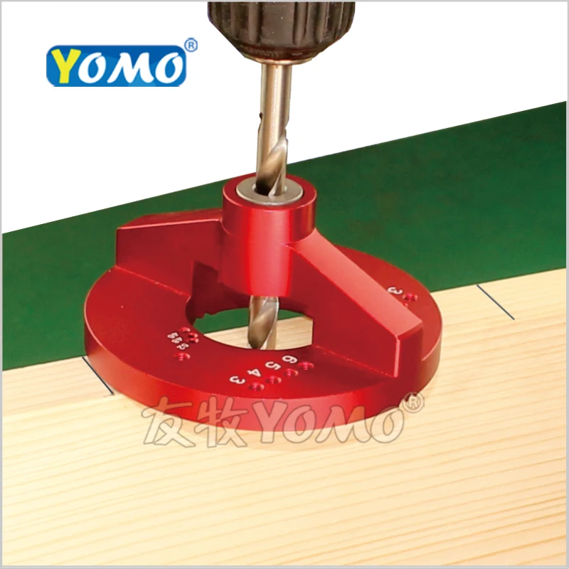 

Multifunction Concealed 35MM Worktop Jig Series - Hinge Jig drilling guide wood cutter, Red