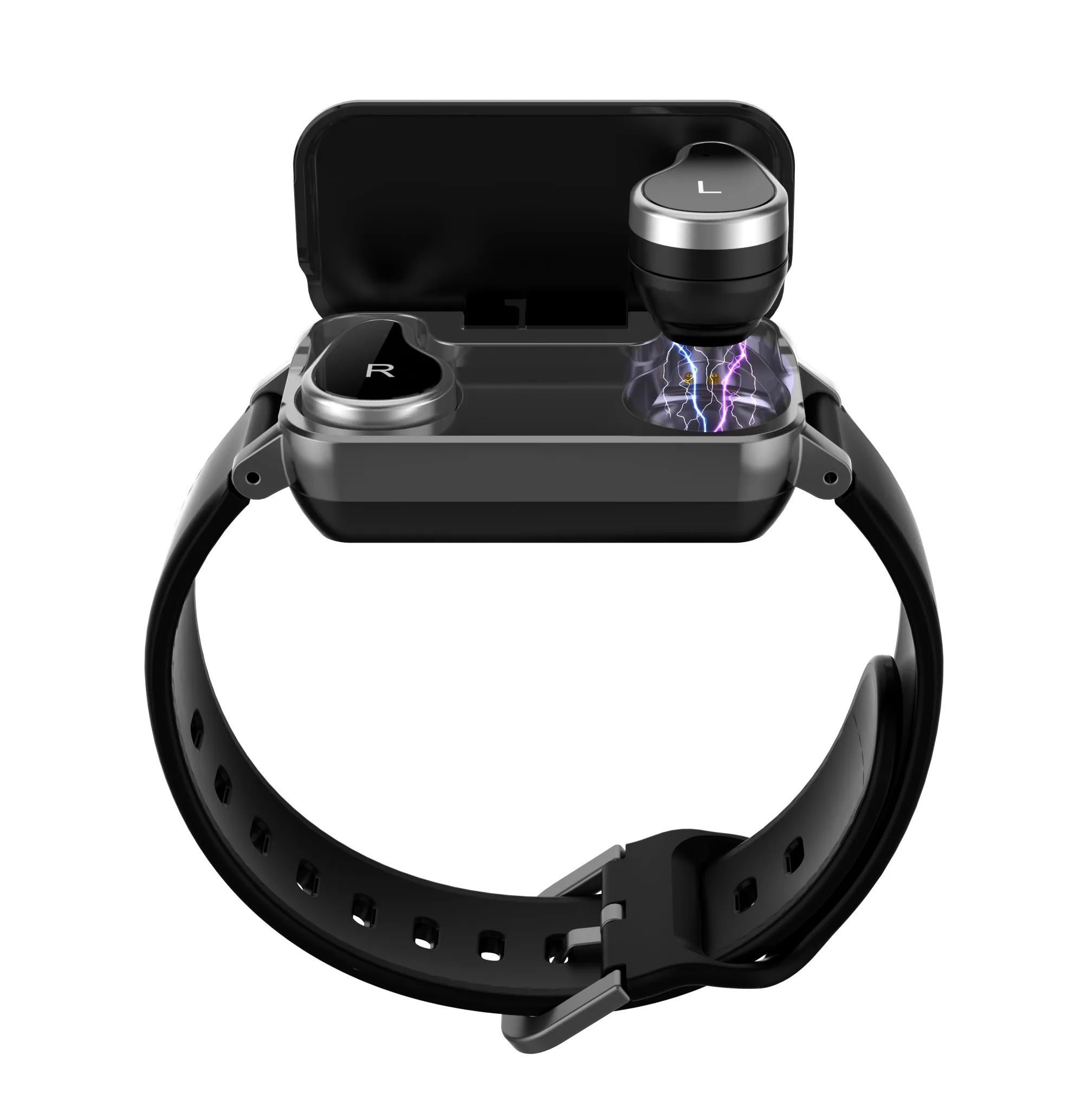 

2 in 1 Smart Bracelet Wireless Bluetooth Headset Combo Running Music Wristband Earphone Heart Rate smart watch bracelet