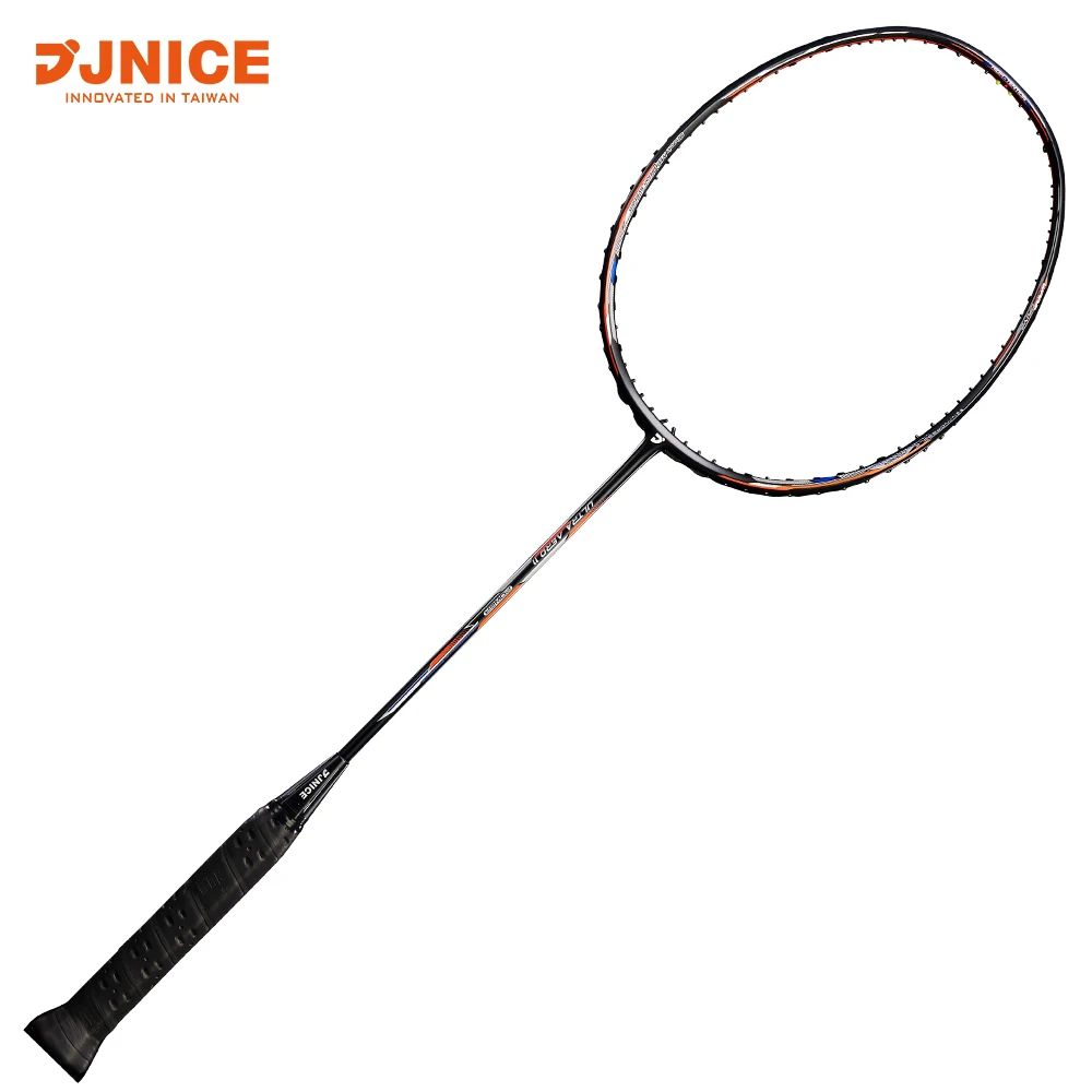 

Made in Taiwan Graphite Fiber Badminton Rackets, Black