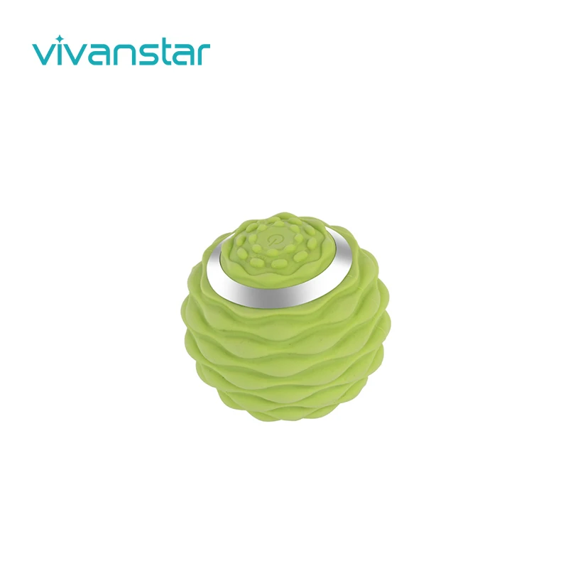 

2021 Vivanstar Model MT8402B Electronic Vibrating USB Charging Waterproof Fitness Massage Ball, Black/green/pink/blue