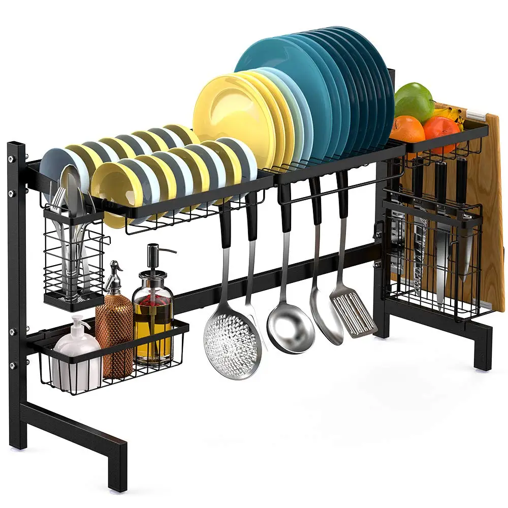 

Factory Supply 85cm Over, Sink Storage Shelf Display Stainless Steel Kitchen Dish Drying Rack/, Customized color