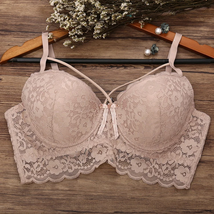 

New design push up plus size bra 32 size cups shorts and bra set custom logo silicon with high quality bra & brief sets, Standard color, please contact customer service