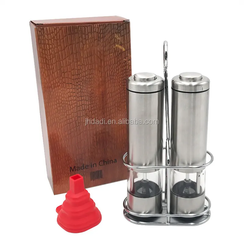 

Electric spice set: salt and pepper grinder with battery, ceramic grinder, light and adjustable