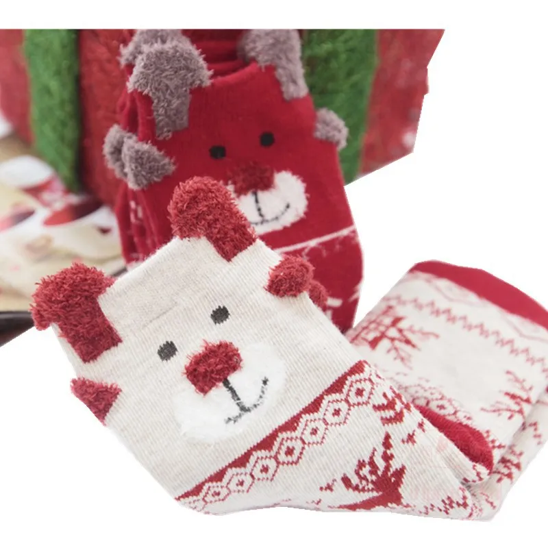 

Winter and winter Christmas stockings Milu deer gift box with cartoon baby stockings