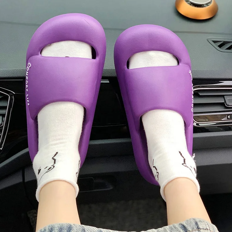 

Purple Bubble Shoes 2022 Unisex Fashion Outdoor Eva Clogs Women Sandals Home Massage Bubble Slides Slippers, Yellow, purple, pink, orange