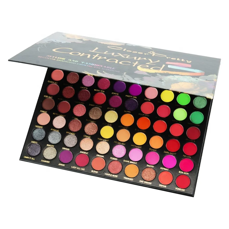 

TENCOCO Cosmetic make up glitter eye shadow palette best quality eye shadow pallet