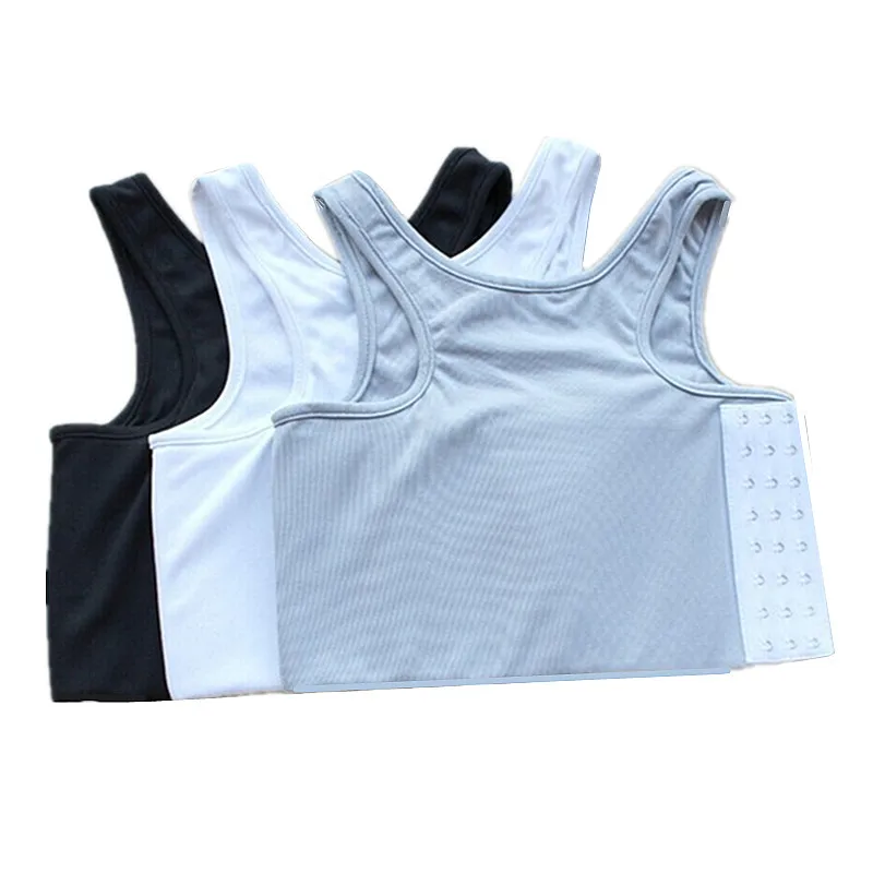 

S-4XL Plus Sizs Strengthen Bandage Reinforced Short Corset Tomboy Tank Top Chest Shaper Breast Binder Trans Vest Shirt Underwear