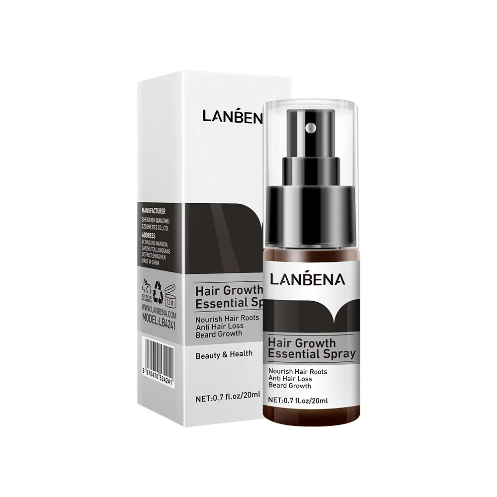 

LANBENA organic natural herbal instant hair grow spray hair growth women wholesale therapeutic scalp