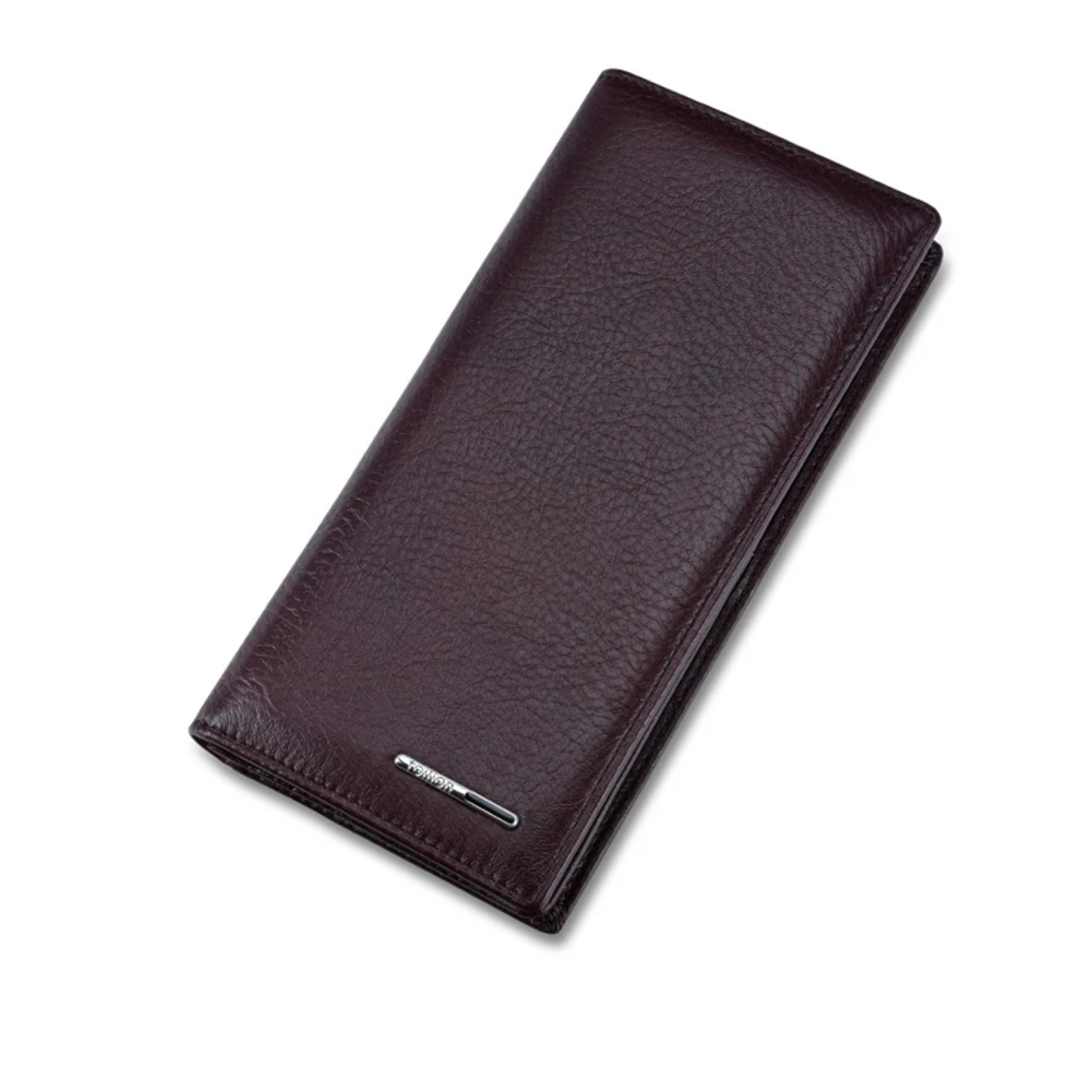 

2021 square portable upright slim card holder soft Pu leather men's wallet card bag.