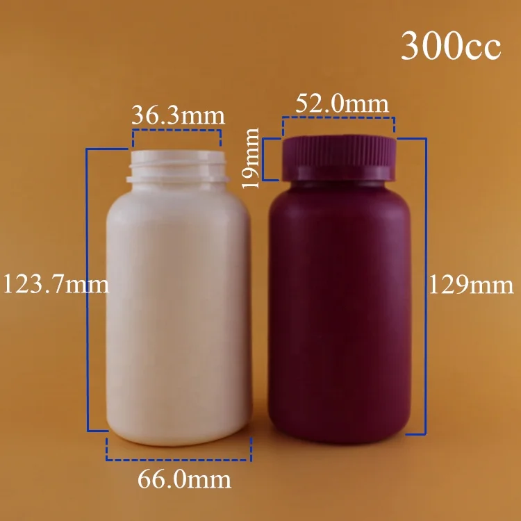 

Food Grade ISO 33 Years Manufacturer 10cc 50cc 100cc 150cc 250cc 300cc Empty PET PE HDPE Plastic White Opaque Pill Bottle