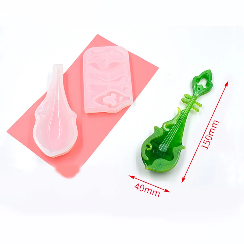 

DM 161 DIY Pipa Guitar Resin Mold Jewelry Silicone Casting Mould For Crart Making