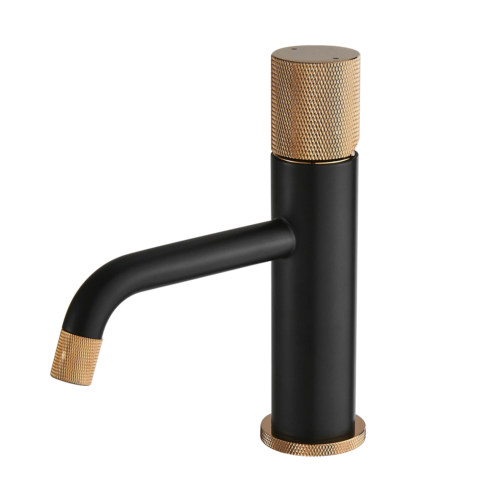 

Brass Material Water Mixer Tap Matt Black Single Hole Bathroom Sink Faucets