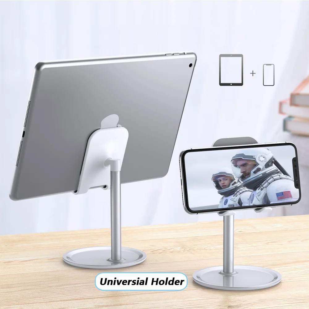 

Free Shipping 1 Sample OK Promotional 360 Degree Adjustable Tablet Holder Mobile Phone Holders for Desk Custom Accept