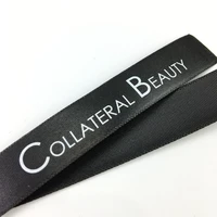 

Black satin label care label design your logo satin label