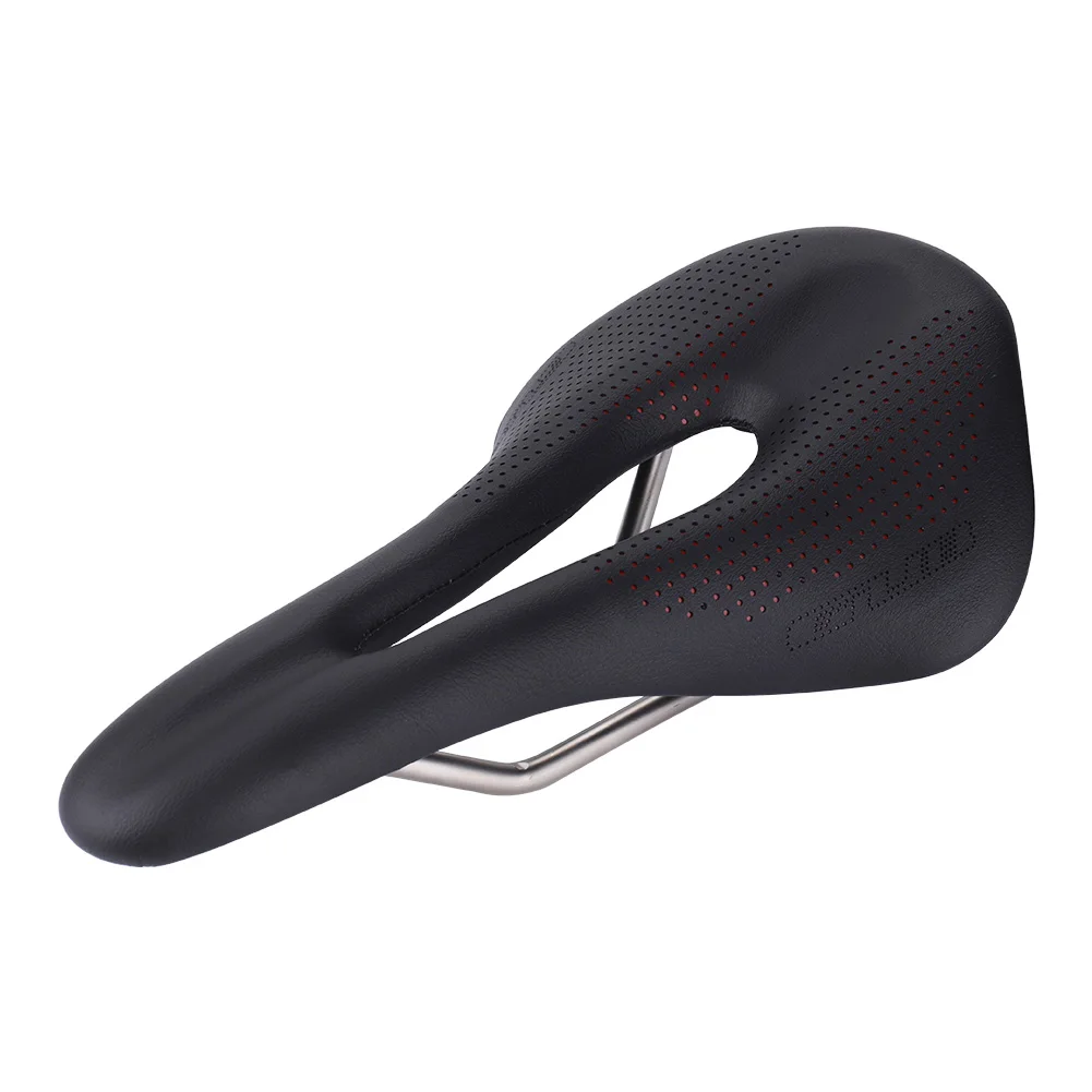 

GUB Comfortable Bicycle Saddle MTB Mountain Road Bike Seat Soft PU Leather Hollow Breathable Cushion Cycling Accessories, Black