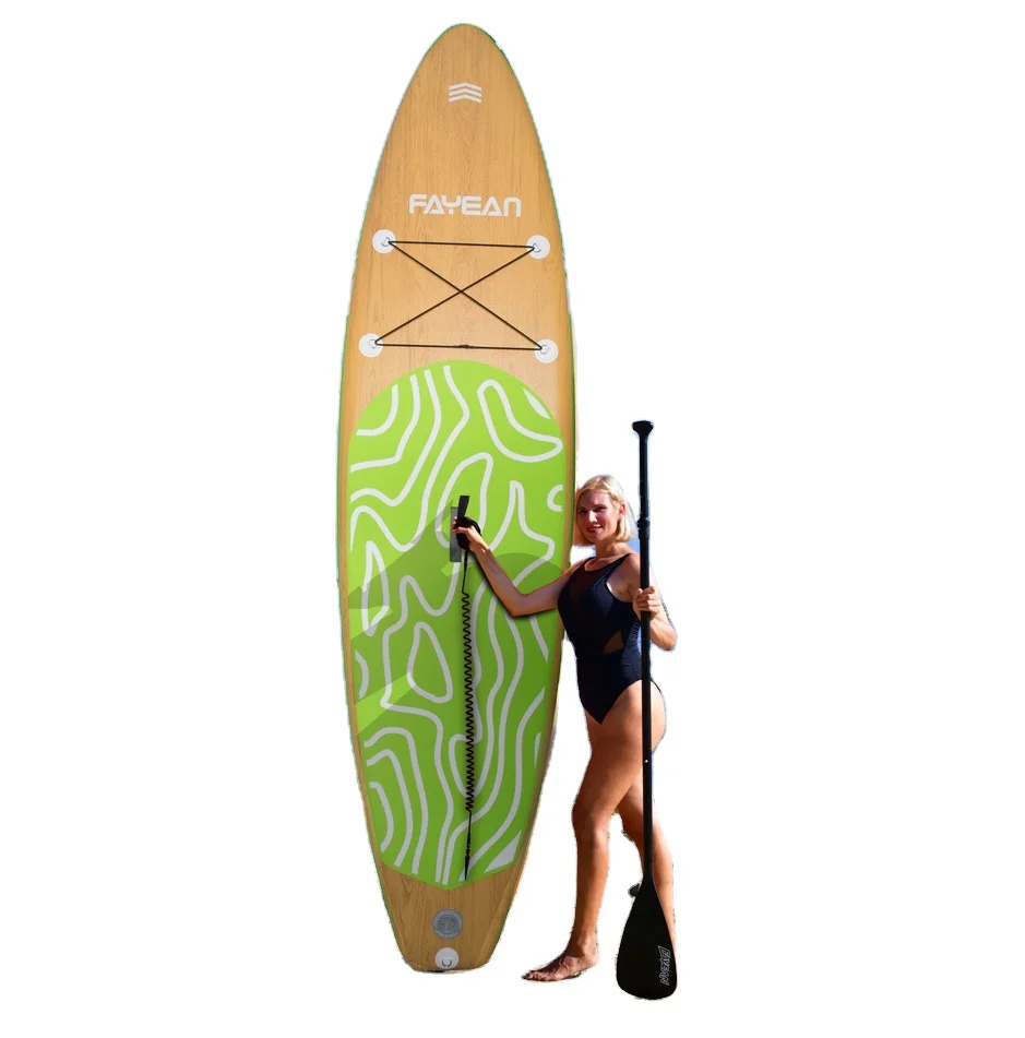 

China wholesale hot sale Inflatable stand up paddle board sup with accessories for surfing, Customized color