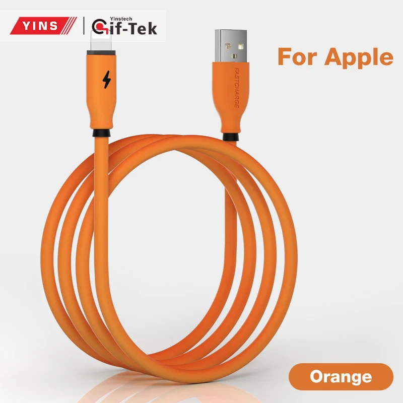 

2021 new on stock wholesale fast charging cable micro type C lighting usb cable cell phone data Liquid Silicone cable