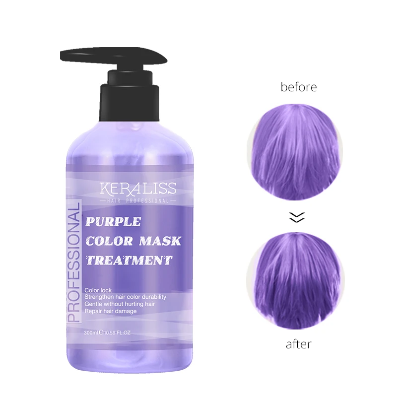 

Color Lock Depositing Shampoo & Semi-PermanentMask Colorful Conditioning Coloring Hair Dye Conditioner, 8 colors
