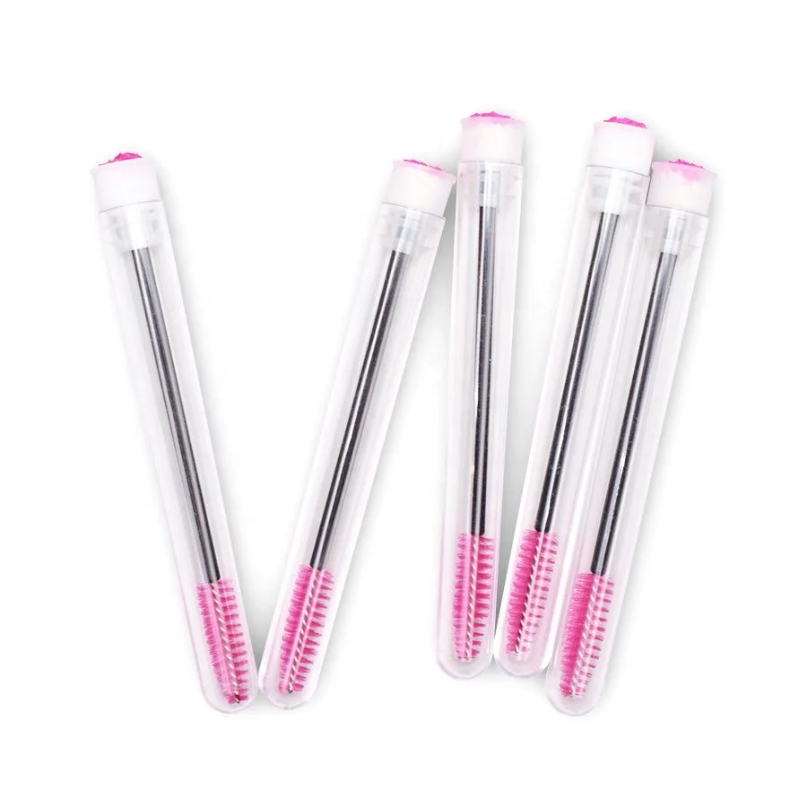 

Private label Diamond Eyelash Mascara Brush Tube with Replaceable Eyelashes Brush, Red /blue/pink/black/purple or customized