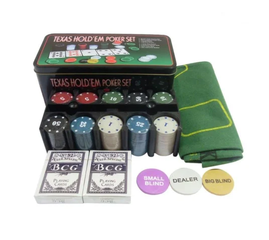 

200pc hot-sale tin box poker chip set, Black,red,green,ect